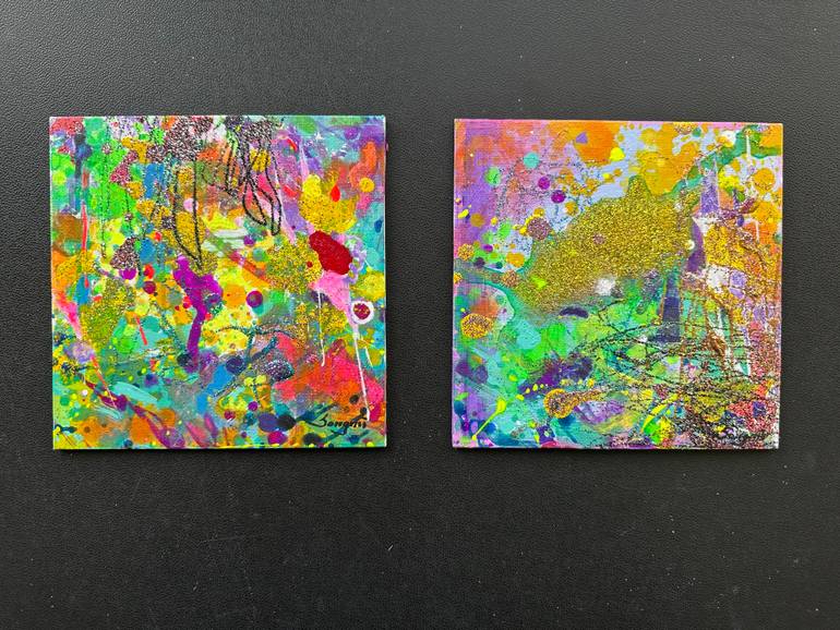 Original Contemporary Abstract Painting by Songmi Heart