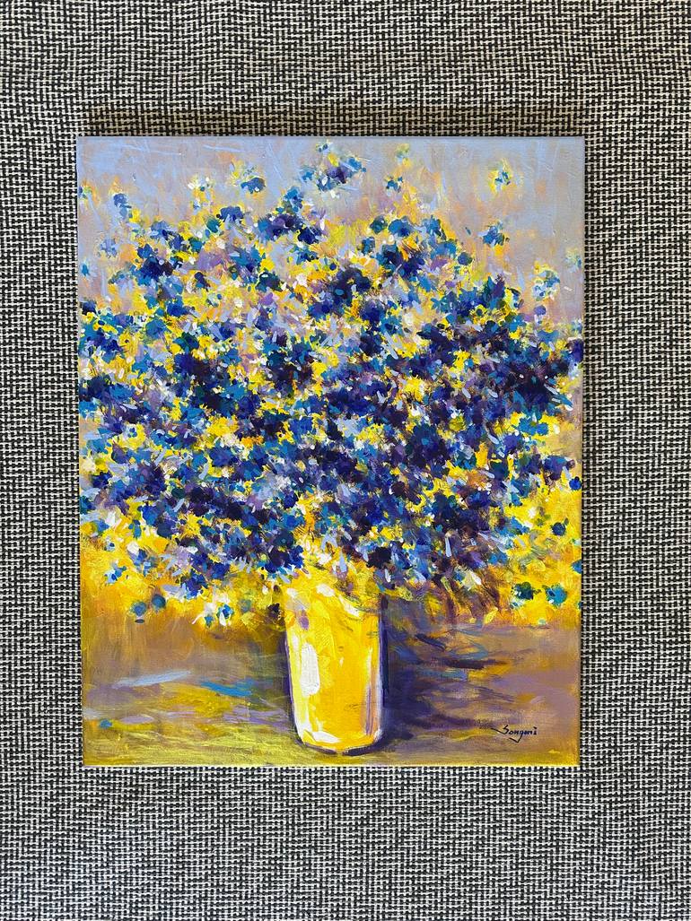 Original Figurative Floral Painting by Songmi Heart