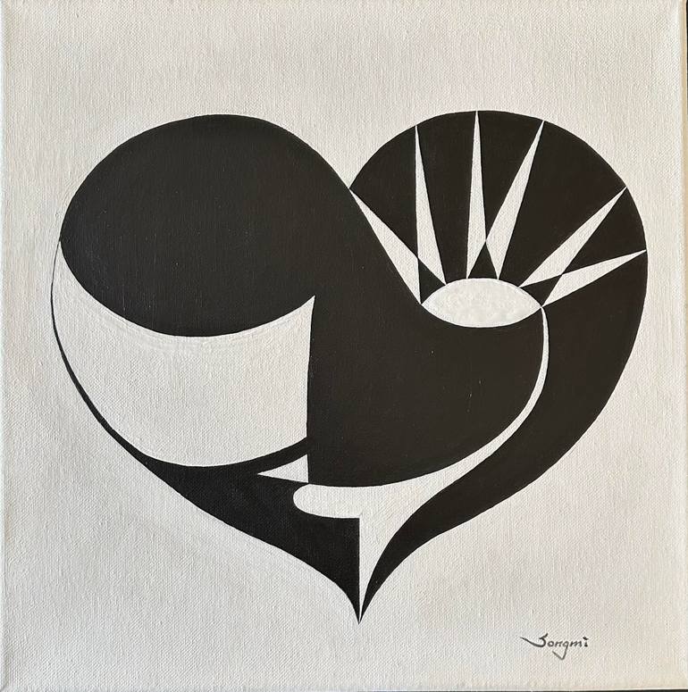 Original Abstract Painting by Songmi Heart