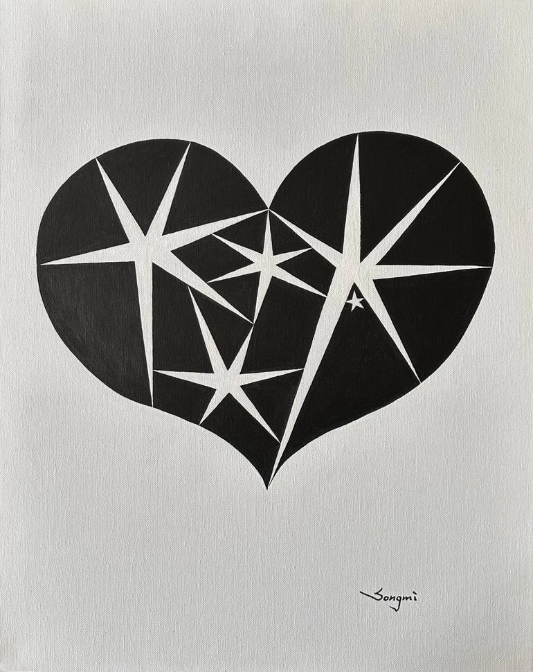 Original Abstract Painting by Songmi Heart