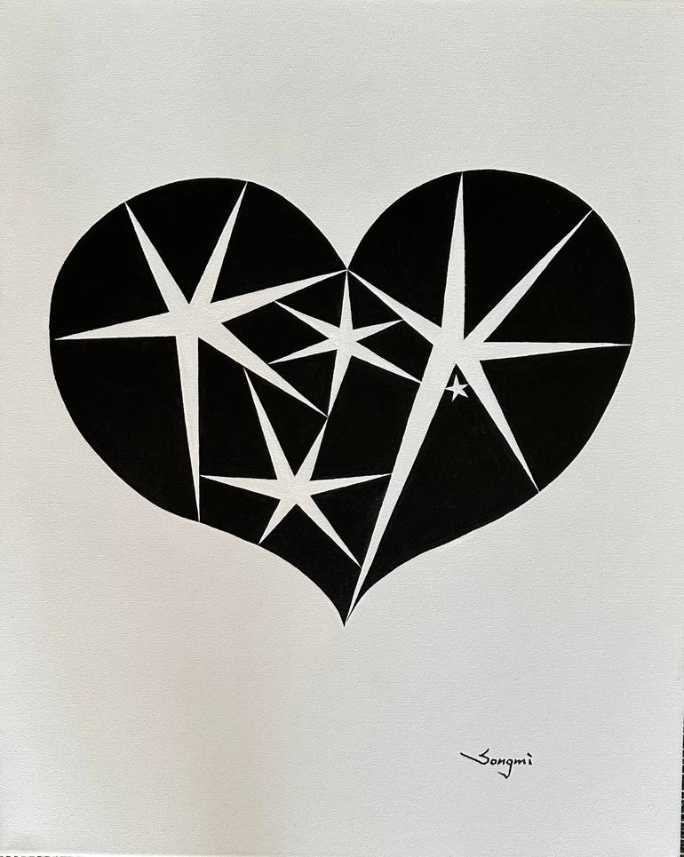 Original Abstract Painting by Songmi Heart