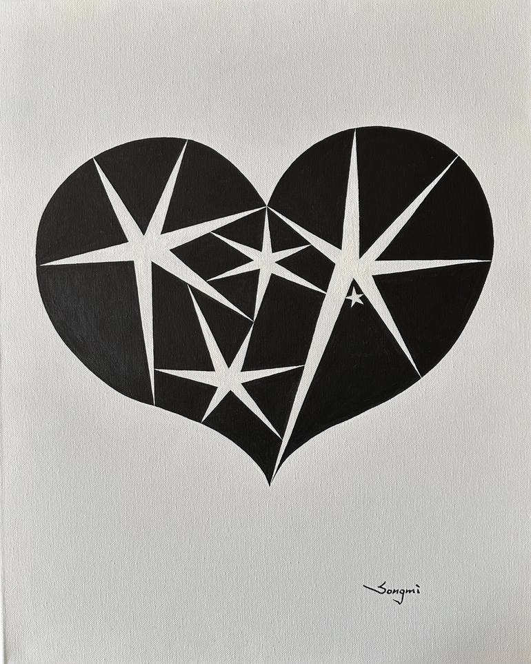 Original Abstract Painting by Songmi Heart