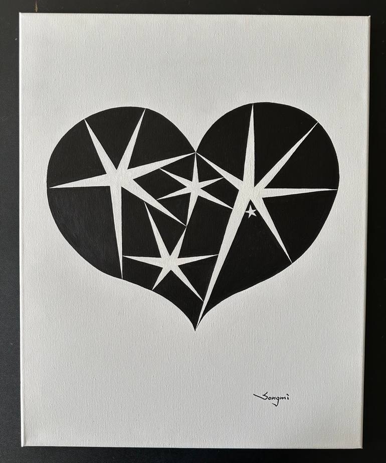 Original Abstract Painting by Songmi Heart