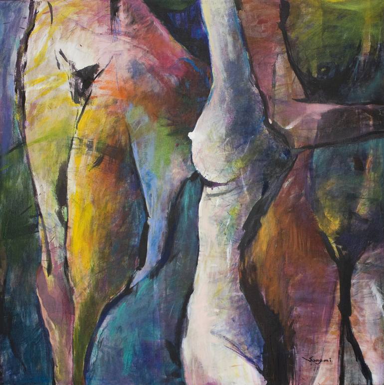 Print of Expressionism Nude Paintings by Songmi Heart
