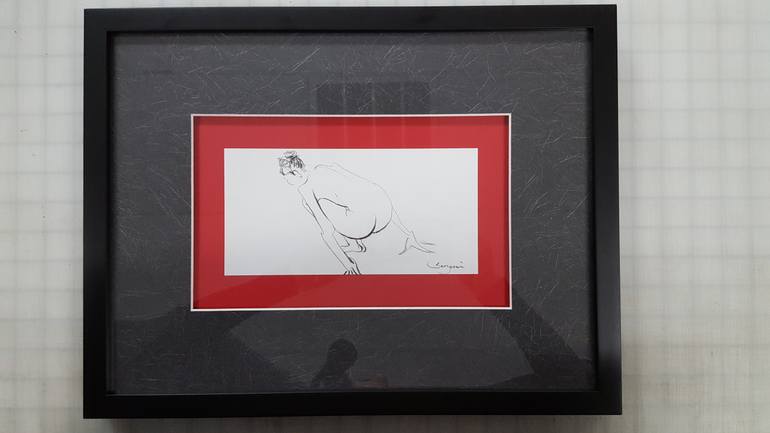 Original Figurative Nude Drawing by Songmi Heart