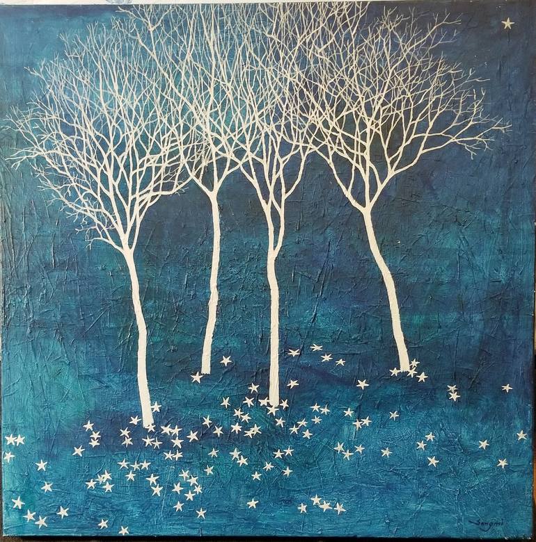 Original Fine Art Abstract Painting by Songmi Heart