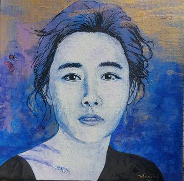 Print of Portraiture Women Paintings by Songmi Heart