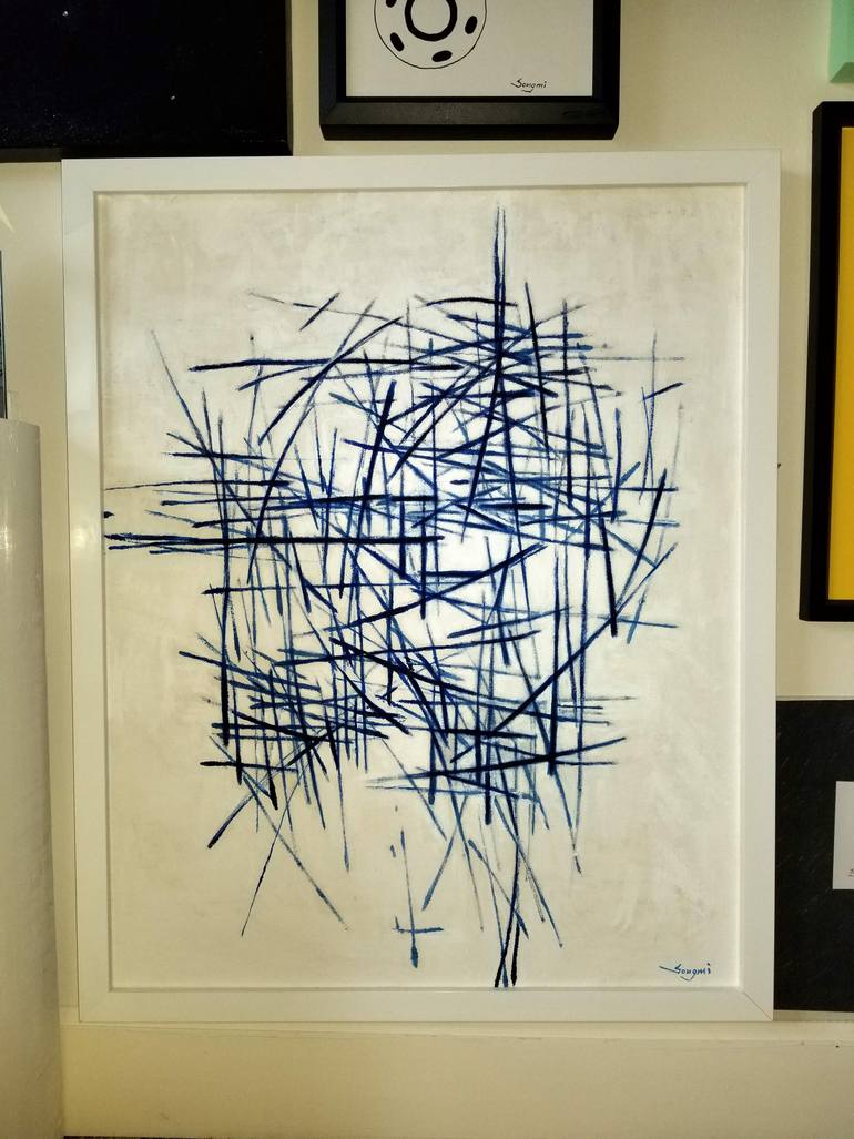 Original Conceptual Abstract Painting by Songmi Heart
