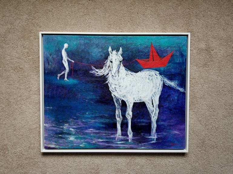 Original Horse Painting by Songmi Heart