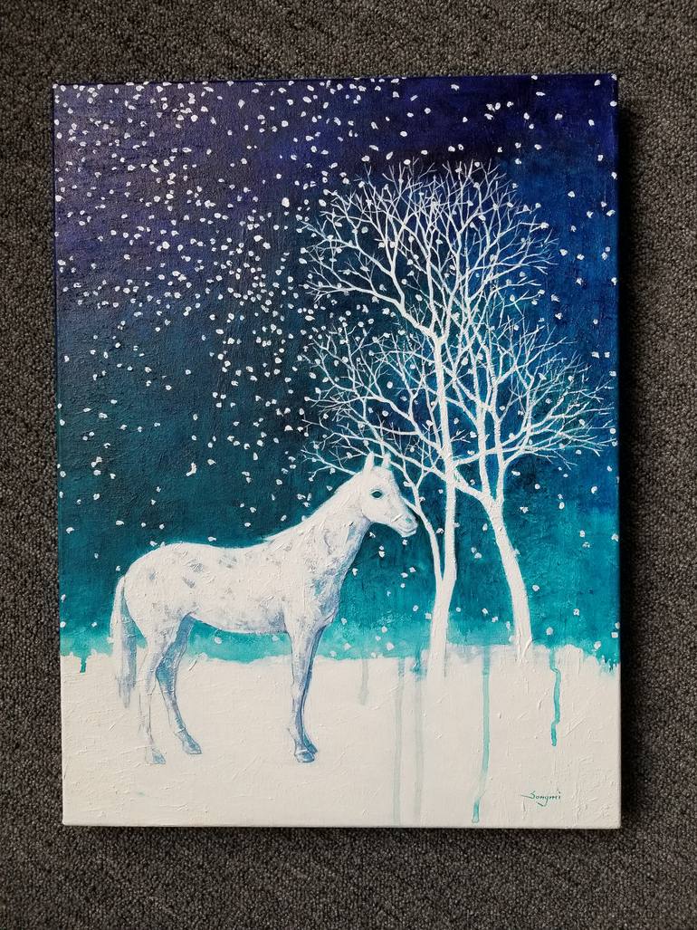 Original Conceptual Animal Painting by Songmi Heart