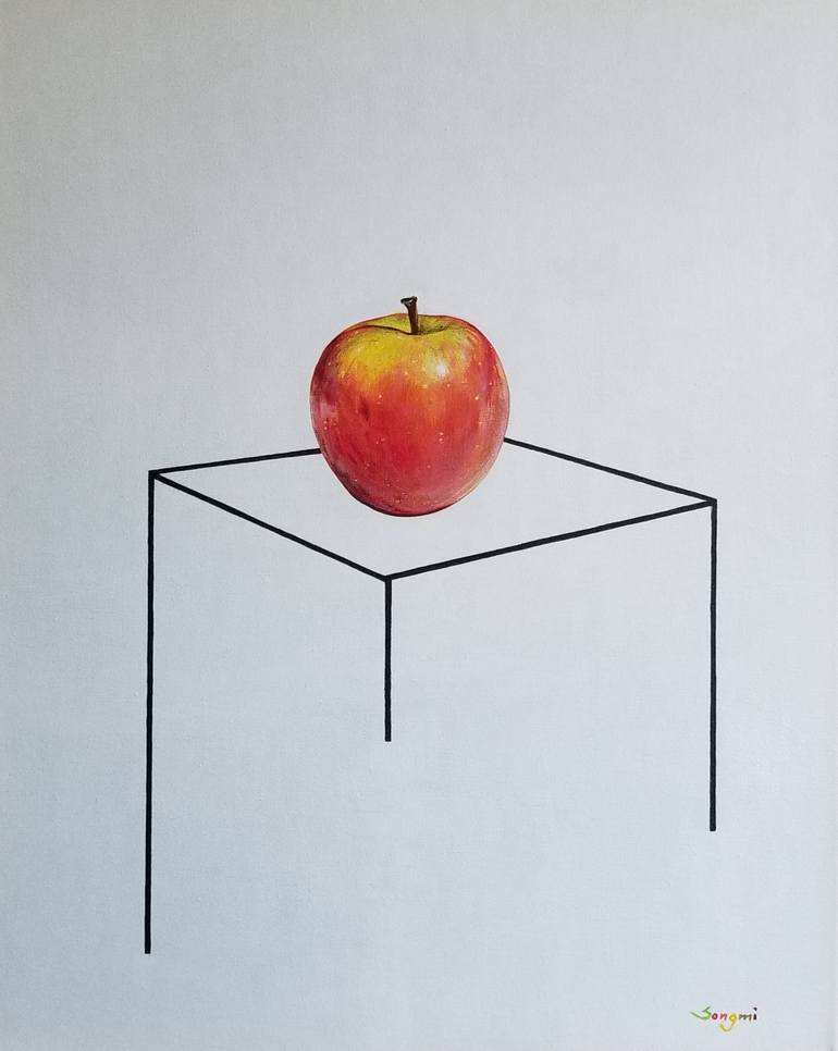 Original Conceptual Still Life Painting by Songmi Heart