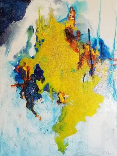 Print of Abstract Expressionism Abstract Paintings by Songmi Heart