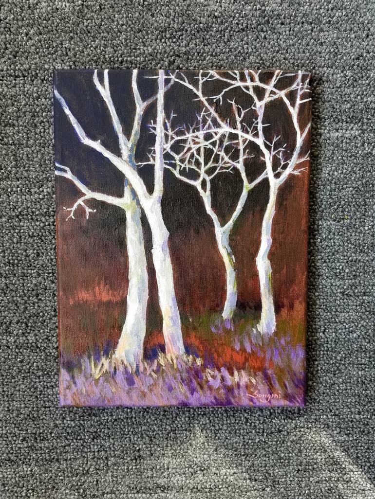 Original Figurative Landscape Painting by Songmi Heart