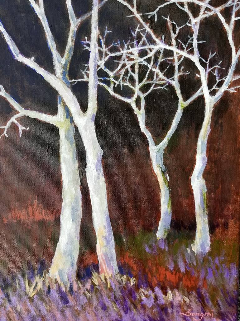 Original Figurative Landscape Painting by Songmi Heart