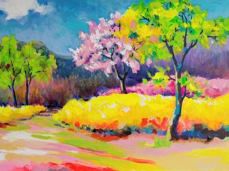 Original Landscape Painting by Songmi Heart