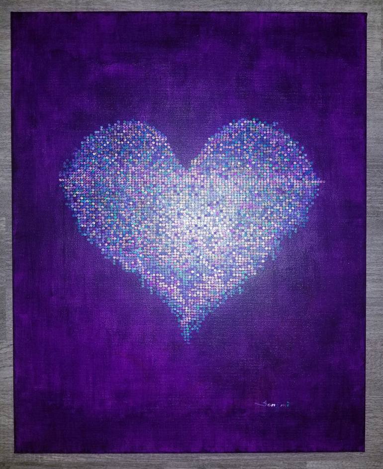 Original Love Painting by Songmi Heart