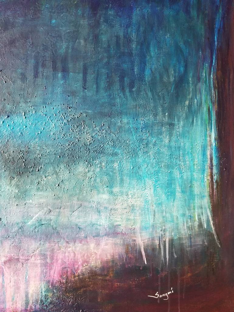 Original Conceptual Abstract Painting by Songmi Heart