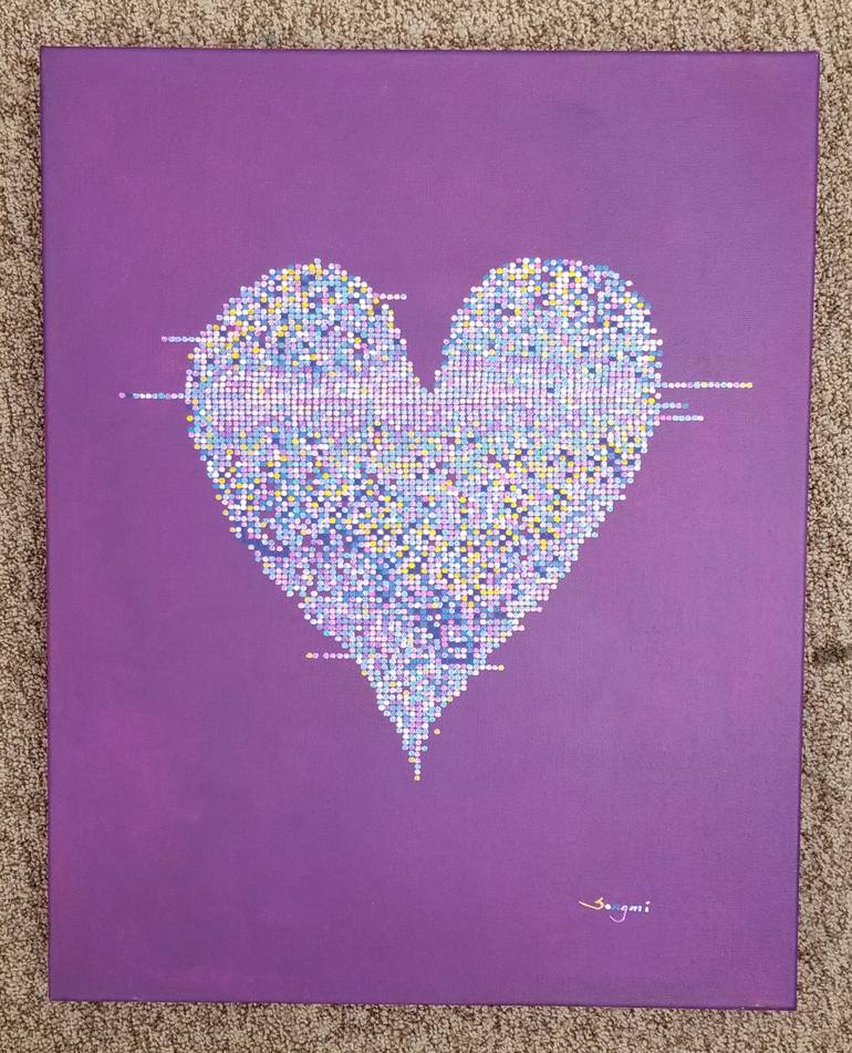 Original Contemporary Abstract Painting by Songmi Heart