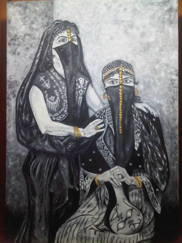 Original Portraiture Women Paintings by mohamed elzayat