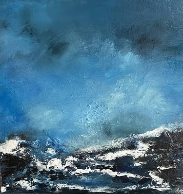 Original Impressionism Seascape Painting by Muriel Garrett