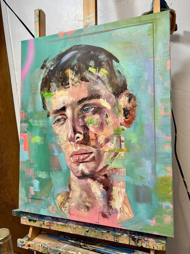 Original Contemporary Portrait Painting by Jonathan McAfee