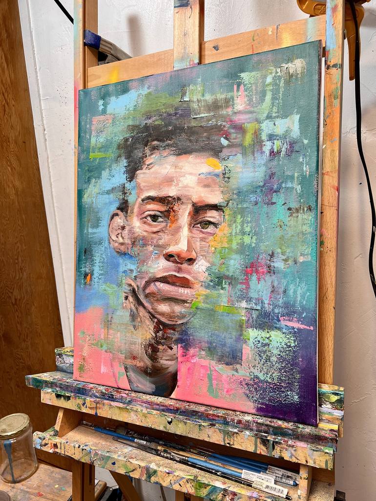 Original Contemporary Portrait Painting by Jonathan McAfee
