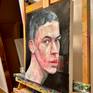 "Lament" - easel