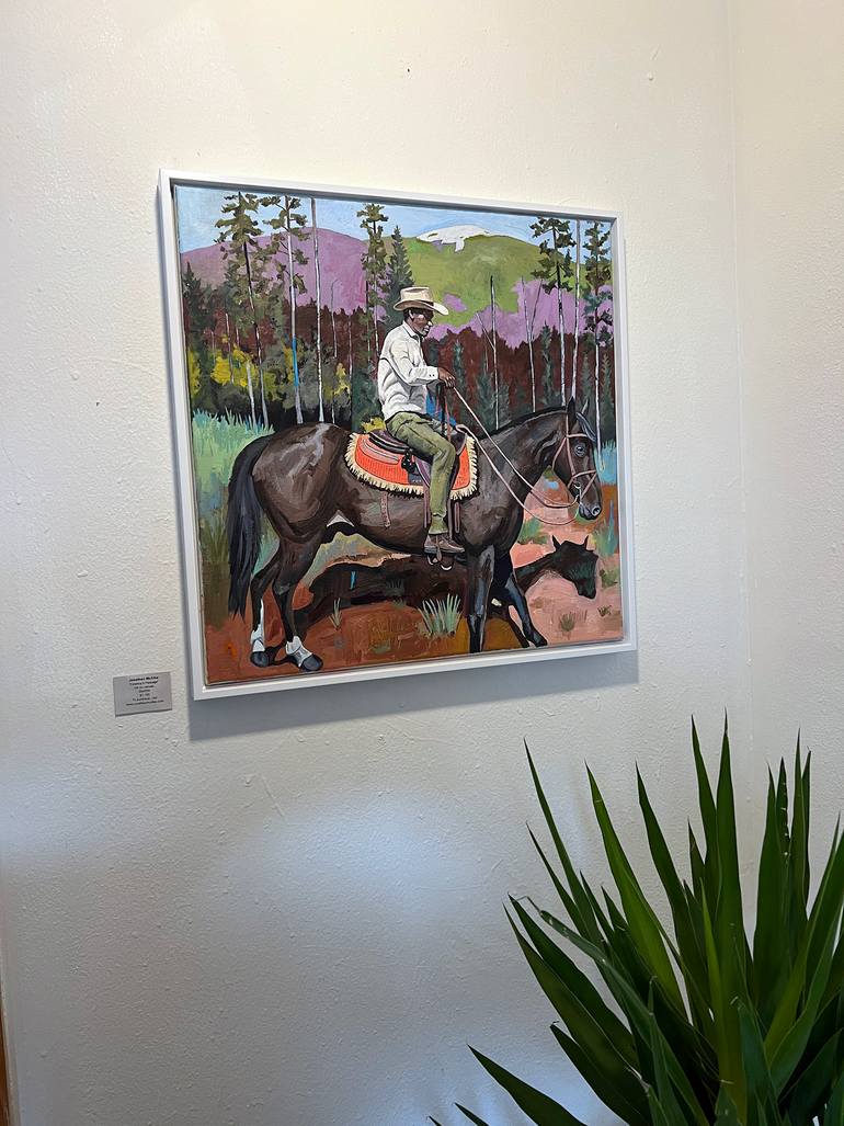 Original Figurative Horse Painting by Jonathan Mcafee