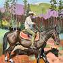"Cowboy's Quiet Passage" - unframed