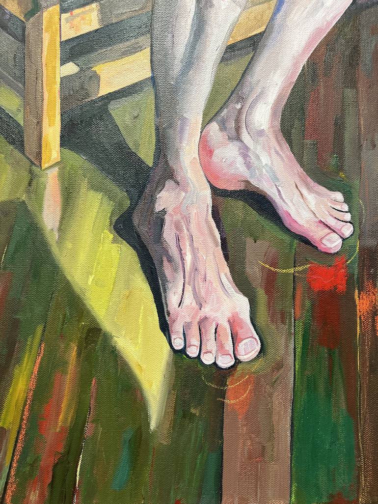 Original Impressionism Men Painting by Jonathan Mcafee