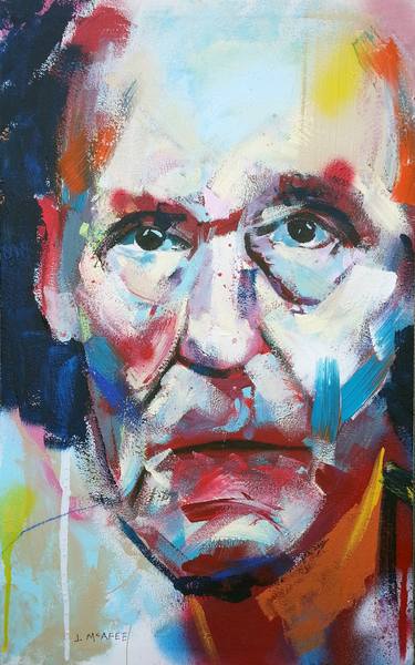 Print of Abstract Expressionism Pop Culture/Celebrity Paintings by Jonathan McAfee