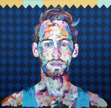 Original Abstract Expressionism Portrait Paintings by Jonathan McAfee