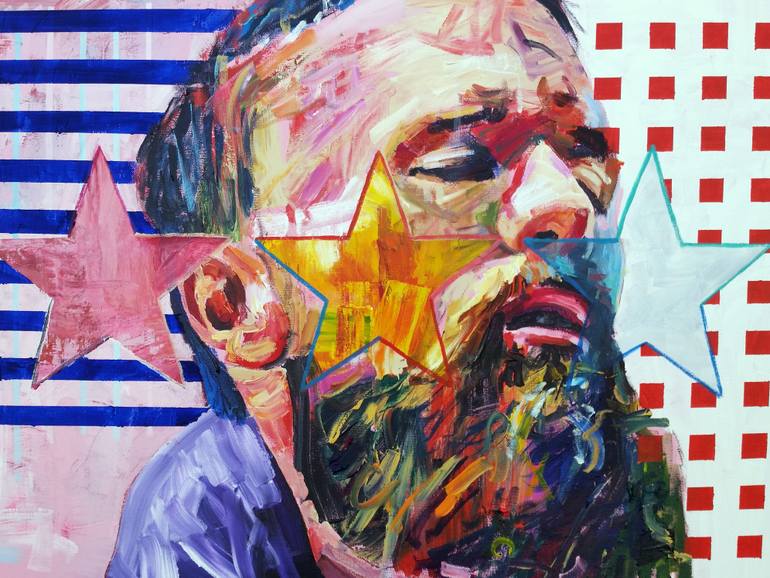 Original Portraiture People Painting by Jonathan Mcafee