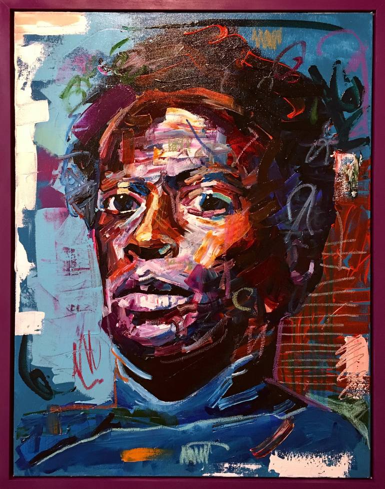 Original Abstract Expressionism Pop Culture/Celebrity Painting by Jonathan Mcafee