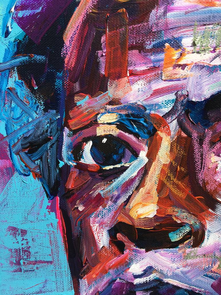 Original Abstract Expressionism Pop Culture/Celebrity Painting by Jonathan Mcafee