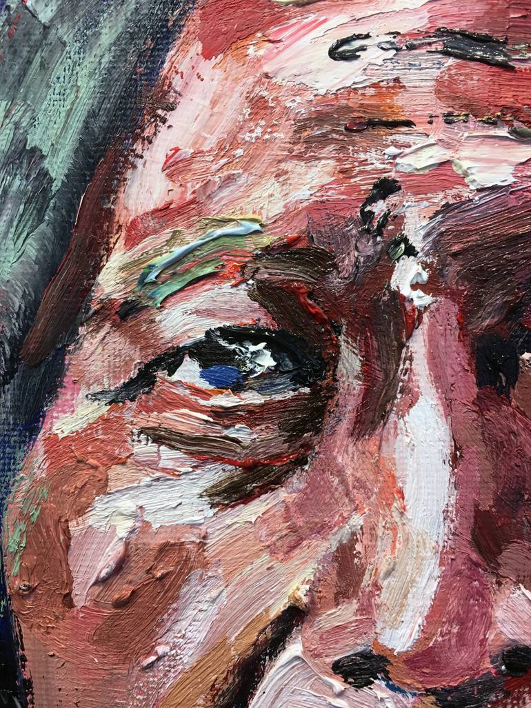 Original Expressionism People Painting by Jonathan Mcafee