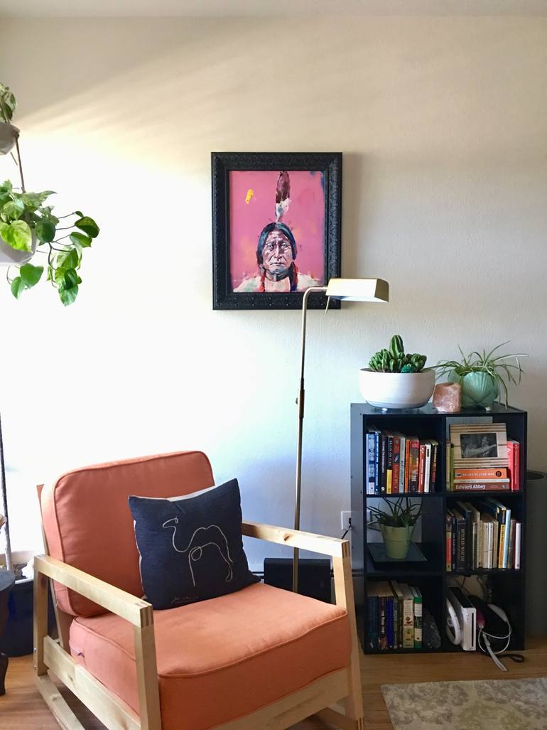 Original Expressionism People Painting by Jonathan Mcafee