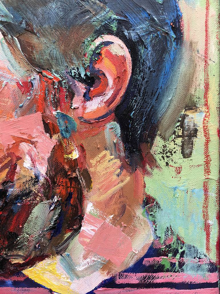 Original Expressionism Portrait Painting by Jonathan McAfee