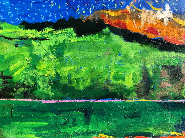 Original Abstract Expressionism Nature Painting by Jonathan Mcafee