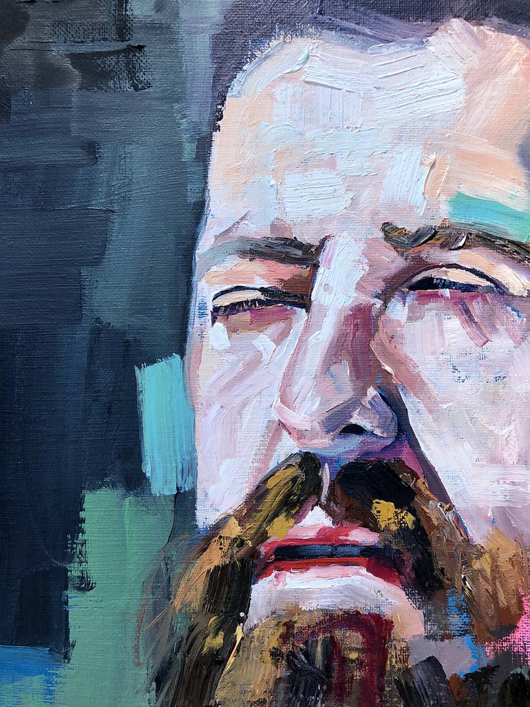 Original Abstract Expressionism Portrait Painting by Jonathan McAfee