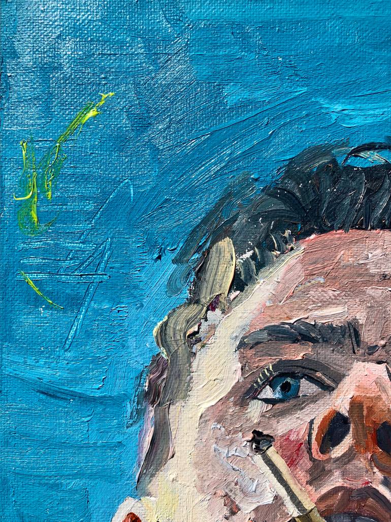 Original Portraiture People Painting by Jonathan Mcafee