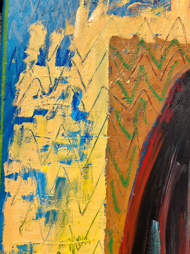 Original Expressionism People Painting by Jonathan Mcafee
