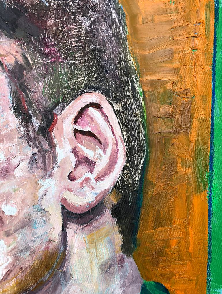 Original Abstract Expressionism People Painting by Jonathan Mcafee