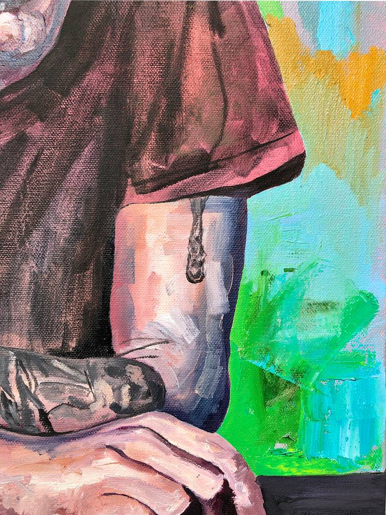Original Figurative Pop Culture/Celebrity Painting by Jonathan Mcafee