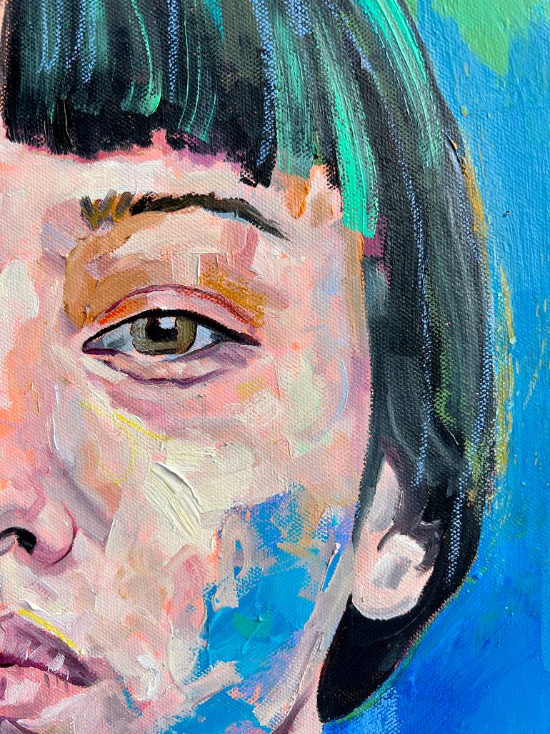 Original Expressionism People Painting by Jonathan Mcafee