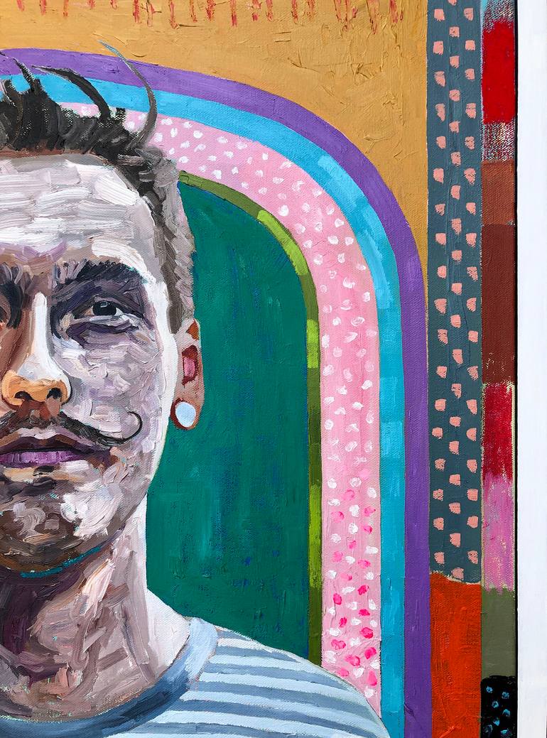 Original Contemporary Portrait Painting by Jonathan Mcafee