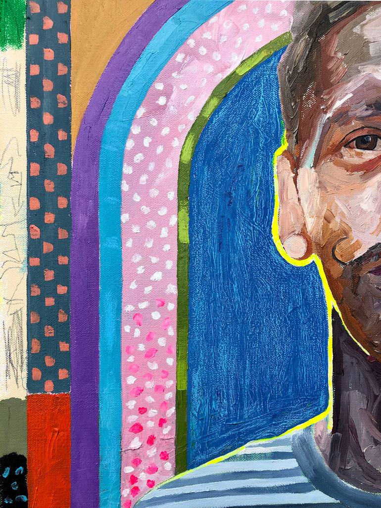 Original Contemporary Portrait Painting by Jonathan Mcafee