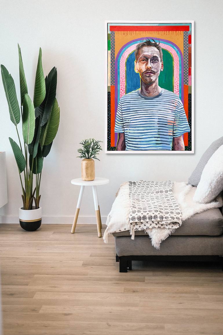 Original Contemporary Portrait Painting by Jonathan Mcafee