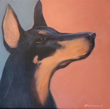Print of Dogs Paintings by Lyn Gianni