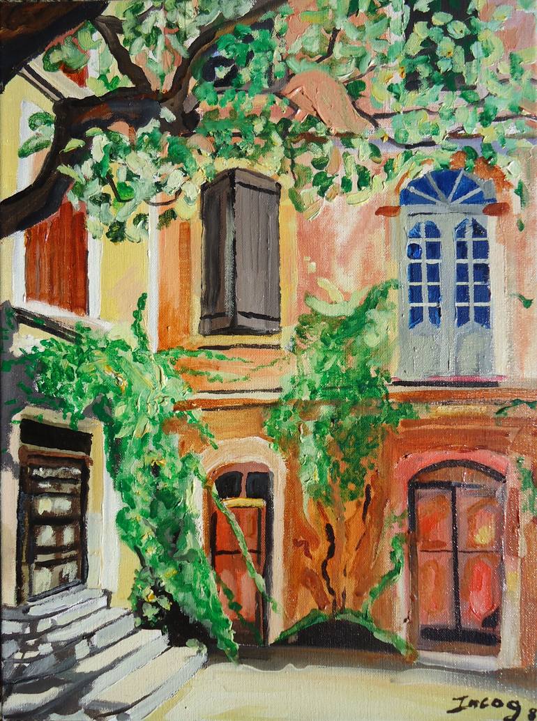 Original Impressionism Architecture Painting by Henry Beer